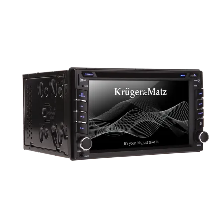 Radio samochodowe Kruger&Matz 2DIN, 6,2" z tunerem DVB-T, GPS, BT