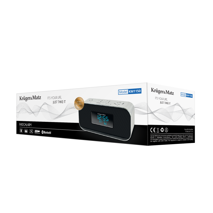 Radiobudzik Kruger&Matz KM1150 , BLUETOOTH , AUX, USB Radiobudzik Kruger&Matz KM1150 , BLUETOOTH , AUX, USB
