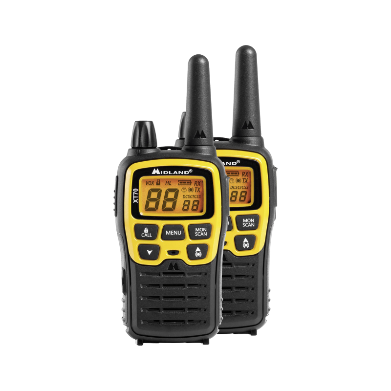 Radiotelefony ręczne PMR MIDLAND XT70 walizka