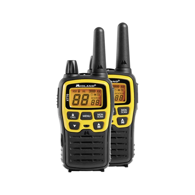 Radiotelefony ręczne PMR MIDLAND XT70 walizka