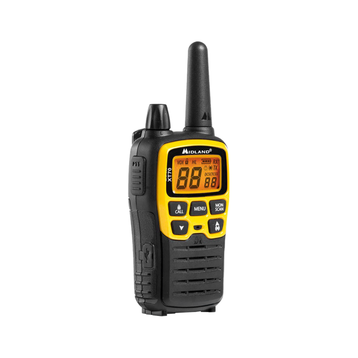 Radiotelefony ręczne PMR MIDLAND XT70 walizka