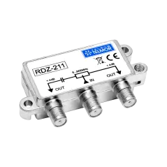 RDZ-211 Dwukrotny zewnętrzny rozgałęźnik RF 5-862 MHz 4,0 dB F Poziom Outdoor TELKOM TELMOR