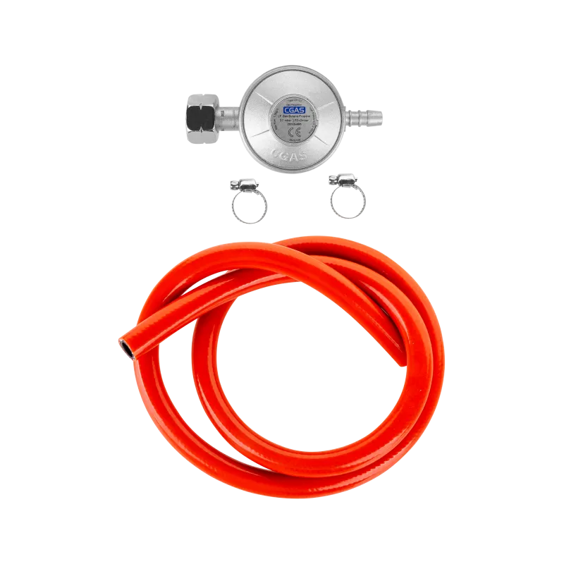 Reduktor gazowy do grilla (reduktor+wąż+opaski) Reduktor gazowy do grilla (reduktor+wąż+opaski)