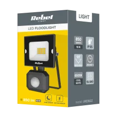 Reflektor led 10W Rebel z sensorem zmierzchu i ruchu, 6500K, 230V