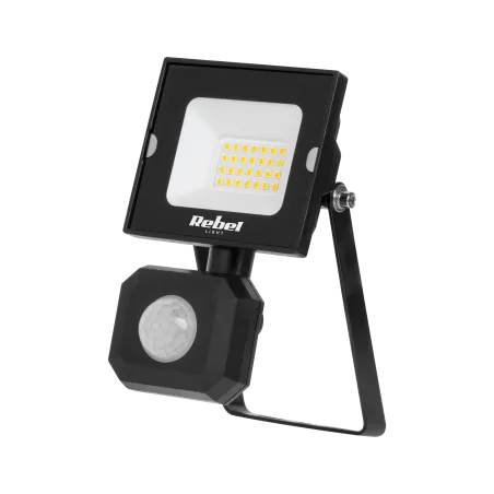 Reflektor LED 20W z sensorem ruchu i zmierzchu, 4000K, 230V