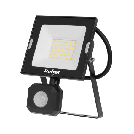 Reflektor LED 30W z sensorem ruchu i zmierzchu, 4000K, 230V