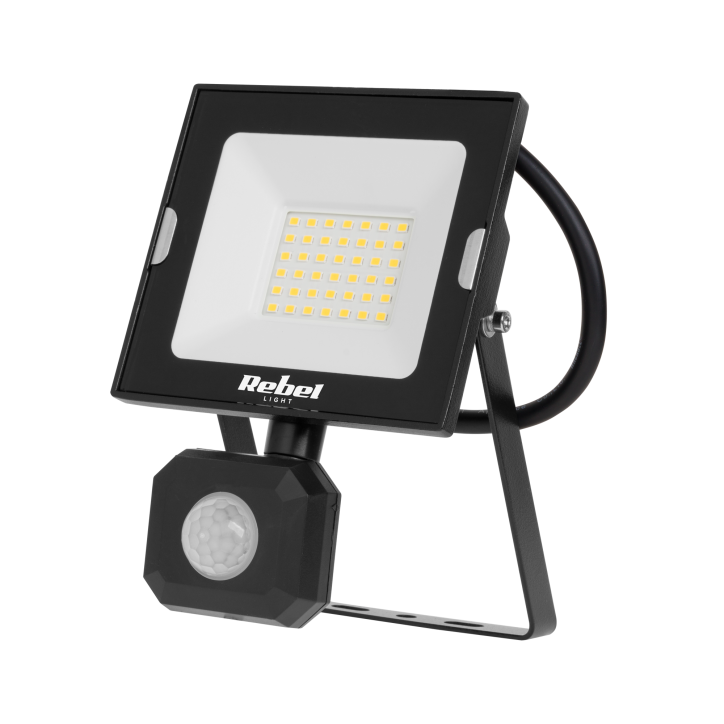 Reflektor LED 30W z sensorem ruchu i zmierzchu, 4000K, 230V Reflektor LED 30W z sensorem ruchu i zmierzchu, 4000K, 230V