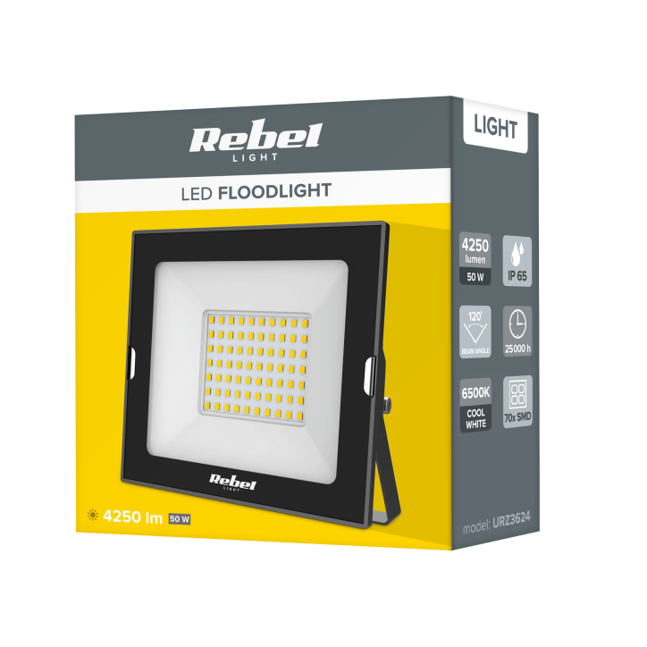 Reflektor led 50W Rebel, 6500K, 230V Reflektor led 50W Rebel, 6500K, 230V