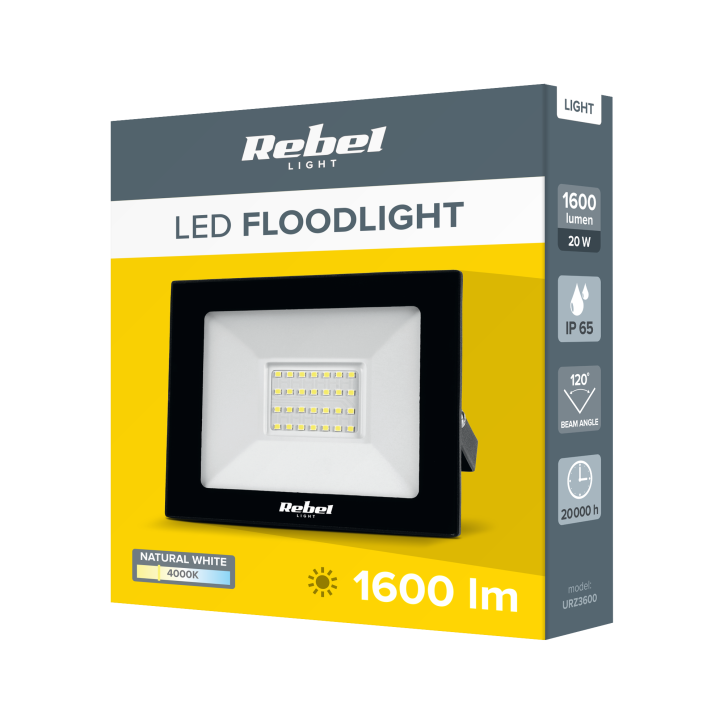 Reflektor Led Rebel 20W 4000K (28x 2835 SMD) Reflektor Led Rebel 20W 4000K (28x 2835 SMD)