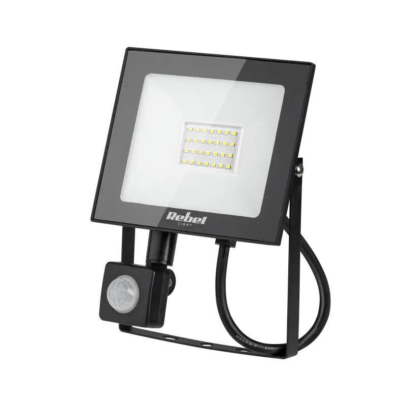 Reflektor LED Rebel 20W z sensorem zmierzchu i ruchu 4000K (28x2835 SMD), 230V