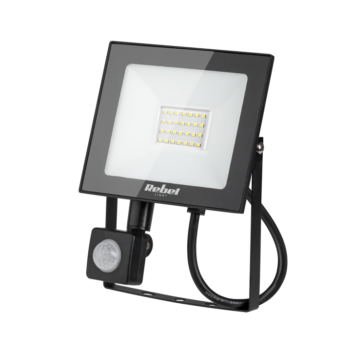 Reflektor LED Rebel 20W z sensorem zmierzchu i ruchu 4000K (28x2835 SMD), 230V Reflektor LED Rebel 20W z sensorem zmierzchu i ruchu 4000K (28x2835 SMD), 230V