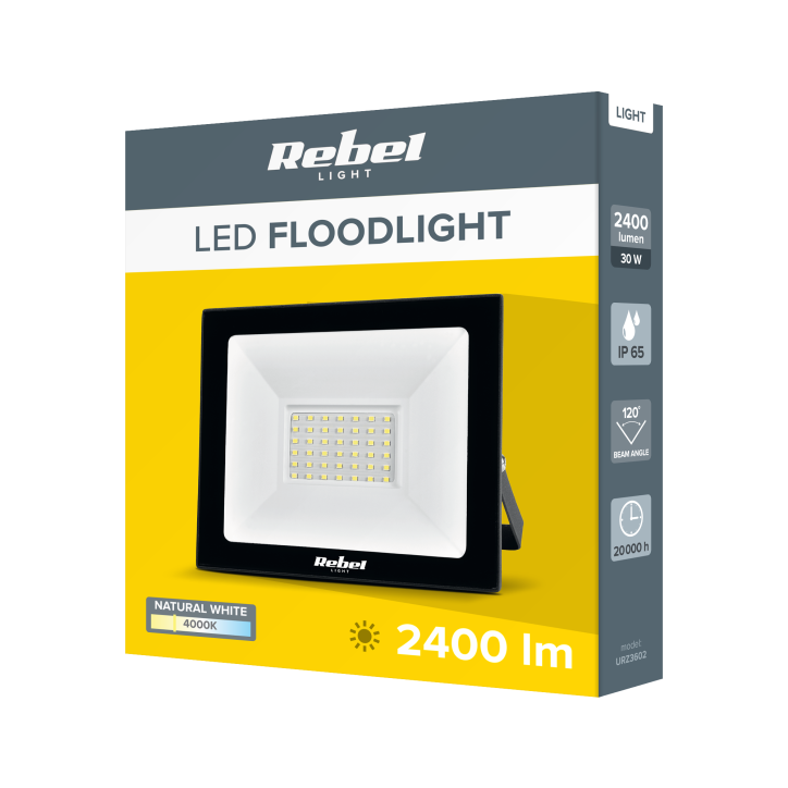 Reflektor Led Rebel 30W 4000 K (42X2835 SMD) 230V Reflektor Led Rebel 30W 4000 K (42X2835 SMD) 230V