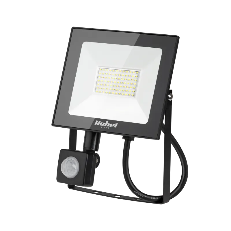 Reflektor Led Rebel 50W ( 84X 2835 SMD) 4000K z sensorem ruchu i zmierzchu, 230V Reflektor Led Rebel 50W ( 84X 2835 SMD) 4000K z sensorem ruchu i zmierzchu, 230V