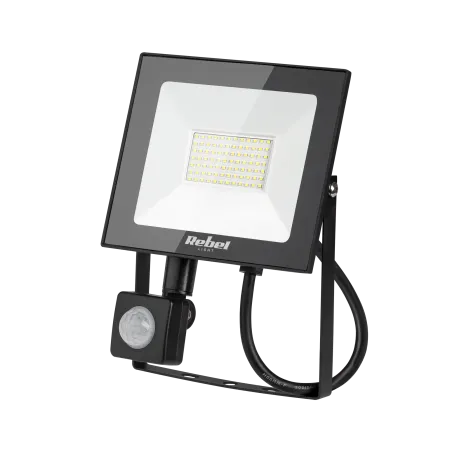 Reflektor Led Rebel 50W ( 84X 2835 SMD) 4000K z sensorem ruchu i zmierzchu, 230V
