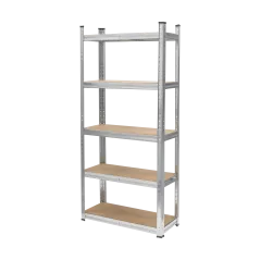 Regał metalowy magazynowy 150x70x30 srebrny Rebel