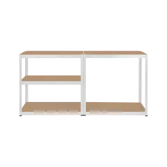 Regał metalowy magazynowy 180x90x40 biały Rebel