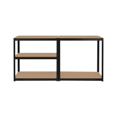 Regał metalowy magazynowy 180x90x40 czarny Rebel