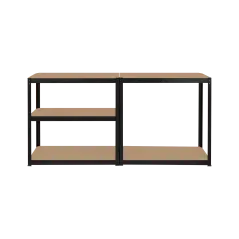Regał metalowy magazynowy 180x90x40 czarny Rebel