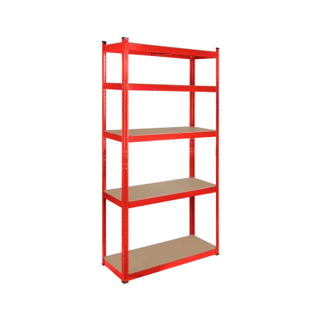 Regał metalowy magazynowy 180x90x40 czerwony Rebel