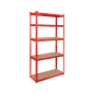 Regał metalowy magazynowy 180x90x40 czerwony Rebel Regał metalowy magazynowy 180x90x40 czerwony Rebel