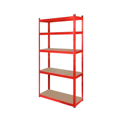 Regał metalowy magazynowy 180x90x40 czerwony Rebel