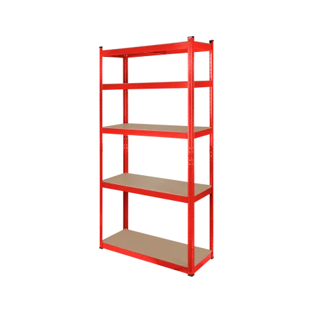 Regał metalowy magazynowy 180x90x40 czerwony Rebel