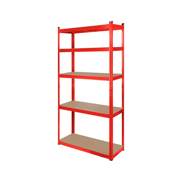Regał metalowy magazynowy 180x90x40 czerwony Rebel Regał metalowy magazynowy 180x90x40 czerwony Rebel