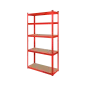 Regał metalowy magazynowy 180x90x40 czerwony Rebel Regał metalowy magazynowy 180x90x40 czerwony Rebel