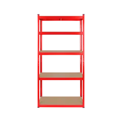 Regał metalowy magazynowy 180x90x40 czerwony Rebel
