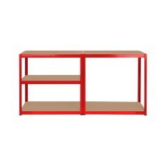 Regał metalowy magazynowy 180x90x40 czerwony Rebel