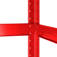 Regał metalowy magazynowy 180x90x40 czerwony Rebel