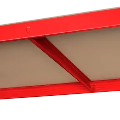 Regał metalowy magazynowy 180x90x40 czerwony Rebel