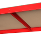 Regał metalowy magazynowy 180x90x40 czerwony Rebel