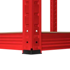 Regał metalowy magazynowy 180x90x40 czerwony Rebel