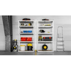 Regał metalowy magazynowy 180x90x40 czerwony Rebel