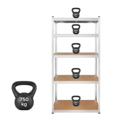 Regał metalowy magazynowy 180x90x40 czerwony Rebel