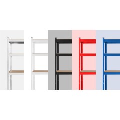 Regał metalowy magazynowy 180x90x40 czerwony Rebel