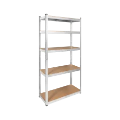 Regał metalowy magazynowy 180x90x40 srebrny Rebel