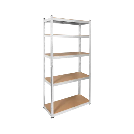 Regał metalowy magazynowy 180x90x40 srebrny Rebel