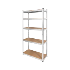 Regał metalowy magazynowy 180x90x40 srebrny Rebel