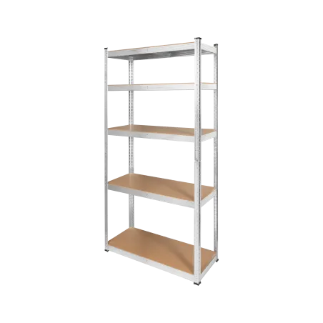 Regał metalowy magazynowy 180x90x40 srebrny Rebel