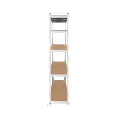 Regał metalowy magazynowy 180x90x40 srebrny Rebel