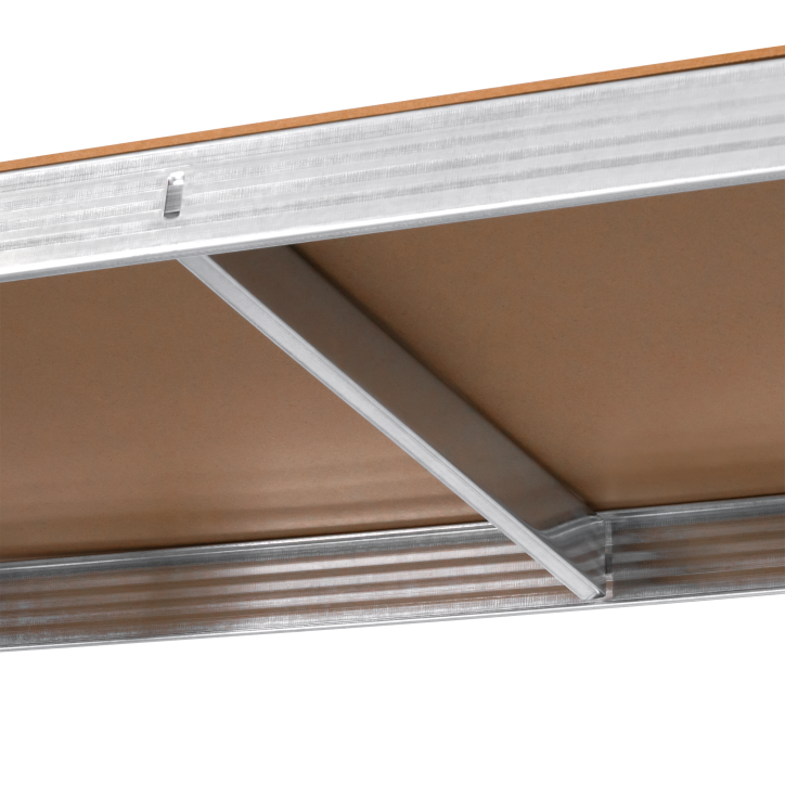 Regał metalowy magazynowy 180x90x40 srebrny Rebel Regał metalowy magazynowy 180x90x40 srebrny Rebel