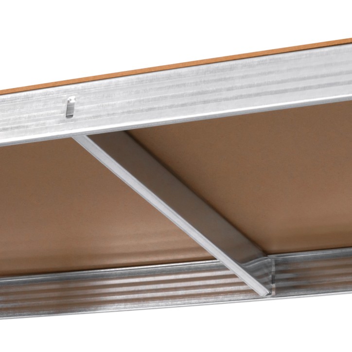 Regał metalowy magazynowy 180x90x40 srebrny Rebel Regał metalowy magazynowy 180x90x40 srebrny Rebel