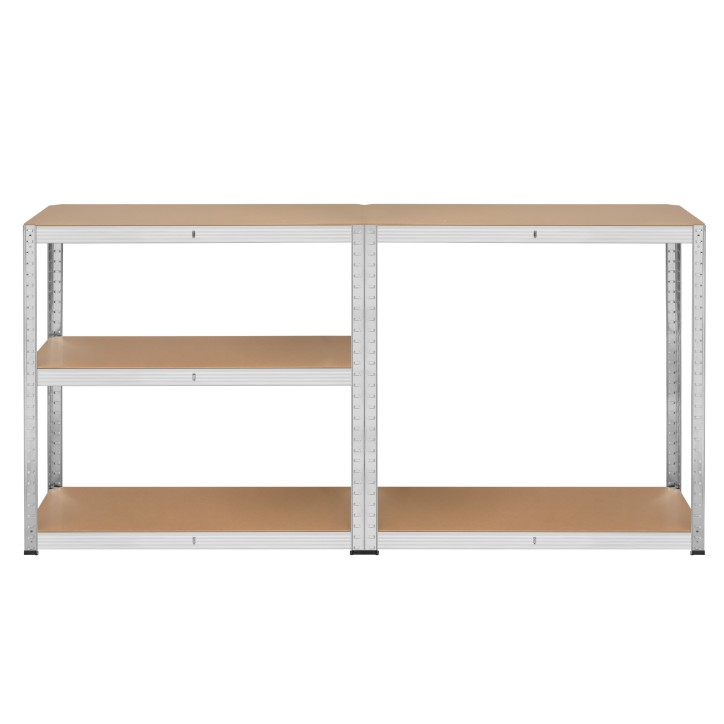 Regał metalowy magazynowy 180x90x40 srebrny Rebel Regał metalowy magazynowy 180x90x40 srebrny Rebel