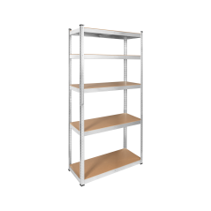 Regał metalowy magazynowy 180x90x40 srebrny Rebel