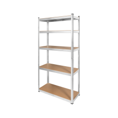 Regał metalowy magazynowy 180x90x40 srebrny Rebel