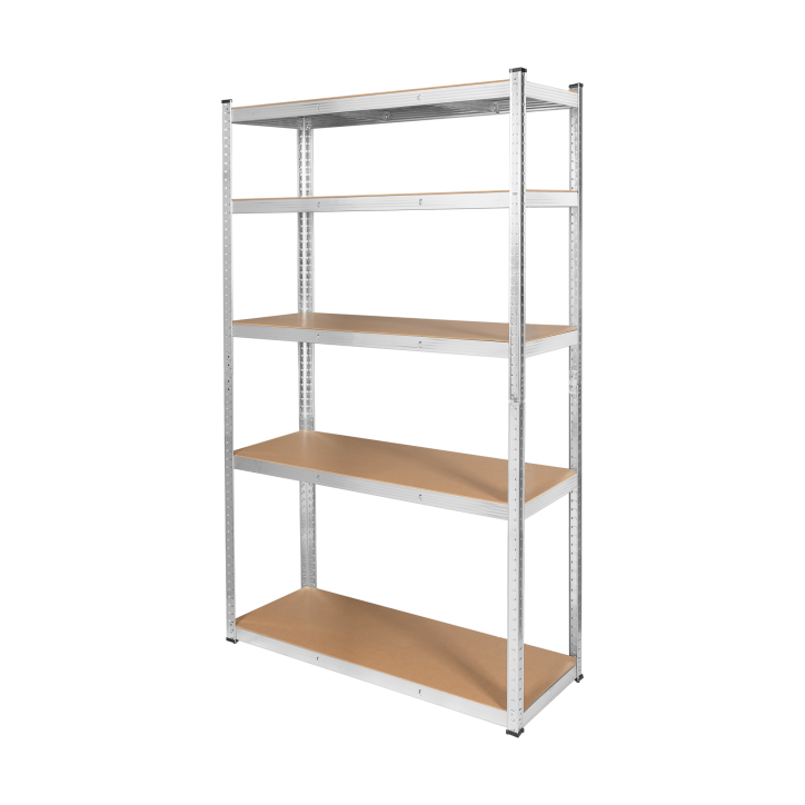 Regał metal magazynowy 205x120x45 srebrny Rebel Regał metal magazynowy 205x120x45 srebrny Rebel