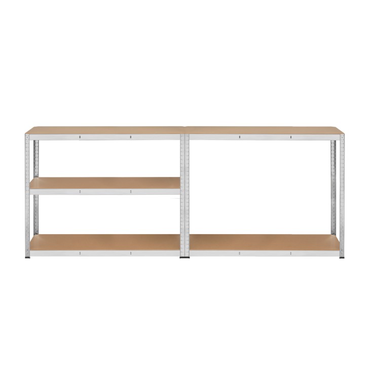 Regał metal magazynowy 205x120x45 srebrny Rebel Regał metal magazynowy 205x120x45 srebrny Rebel