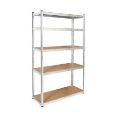 Regał metalowy magazynowy 205x120x45 srebrny Rebel